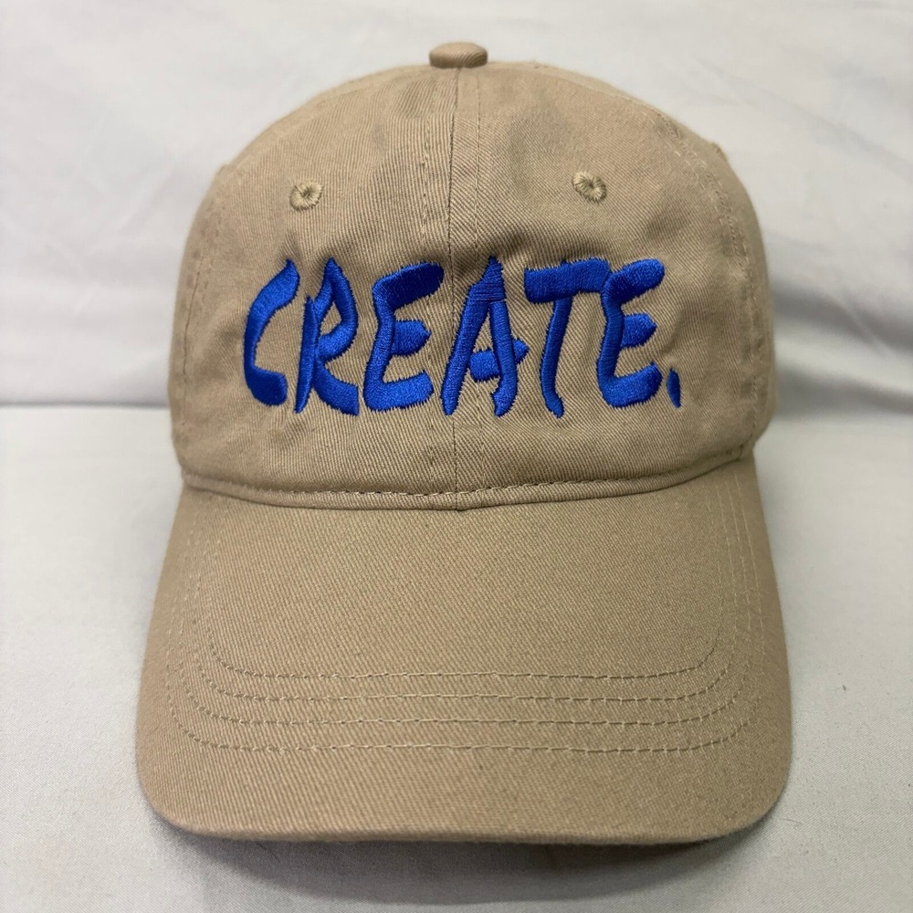 Outdoor Cap Hat Arkansas Arts Council Unisex OSFA Khaki Create Embroidery